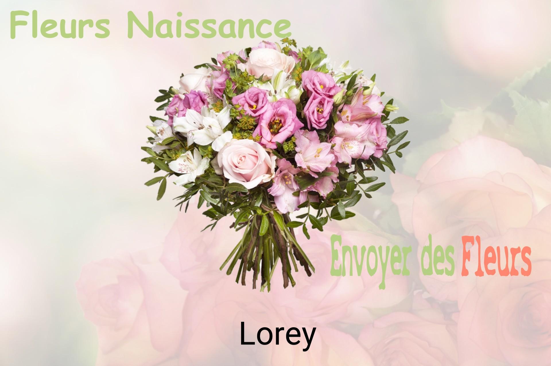 Bouquet de fleurs de naissance livré à Lorey